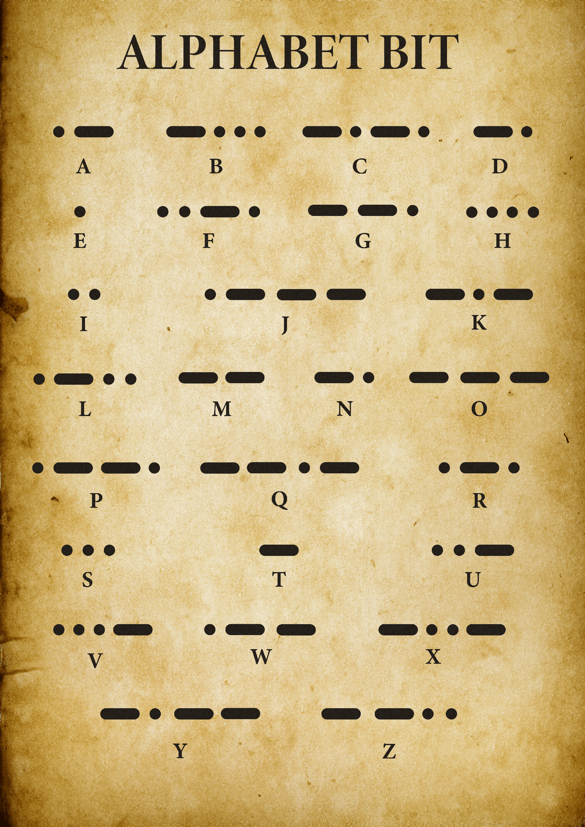 Affiche Alphabet Morse